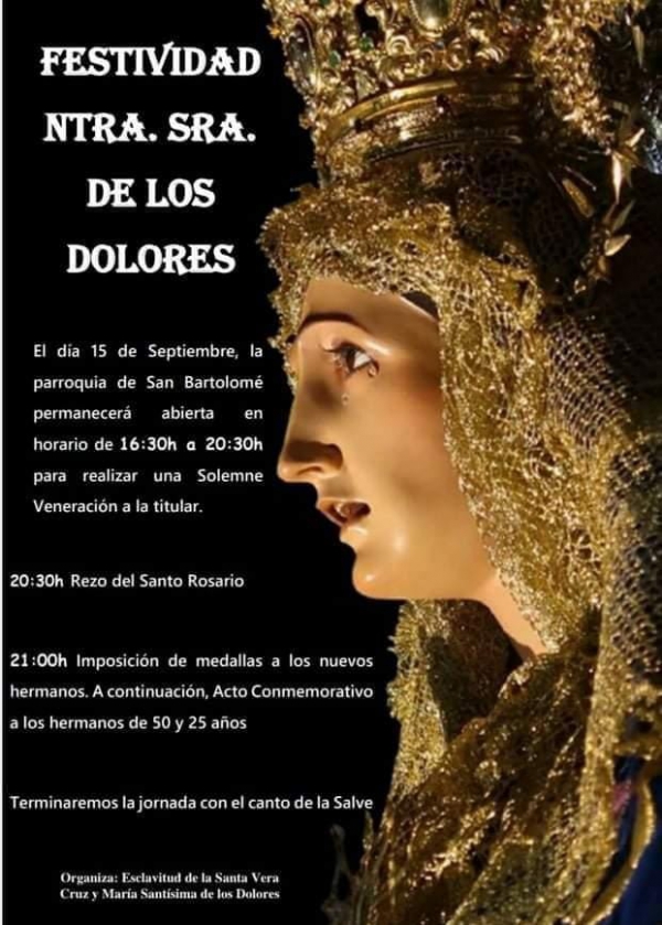 Festividad Ntra Sra Virgen de los Dolores